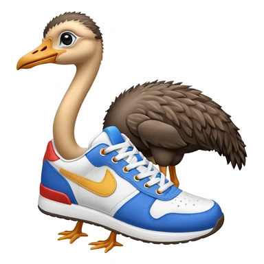 emojis.com ostrich-in-sneakers sticker