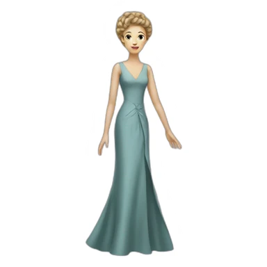 elegant tall French woman sticker