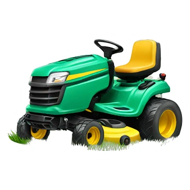 Lawn mower happy birthday  sticker