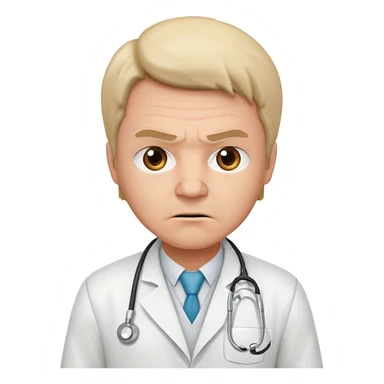 angry doctor sticker