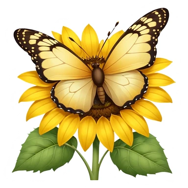 Butterfly on Sunflower sticker