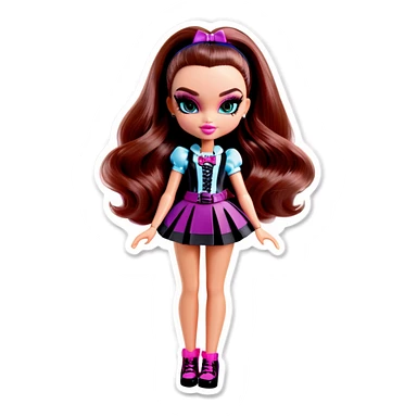 Bratz doll make up sticker