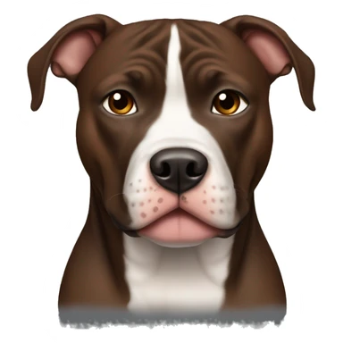 Black and brown pitbull sticker