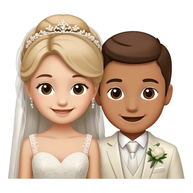 Girl and boy married  sticker