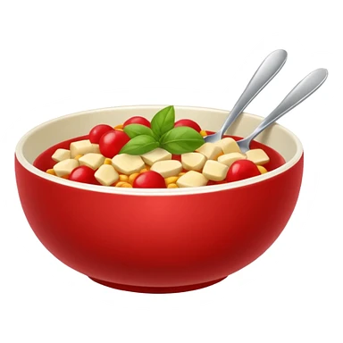 healthy bowl red bowl sticker