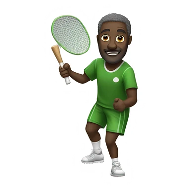 Ideis Elba playing pickle ball sticker