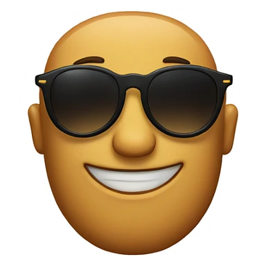 a emoji with sun glasses and it has tattoos sticker