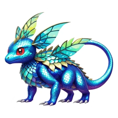 Shiny Exotic Pokémon-Fakémon-hybrid-creature (full body) sticker