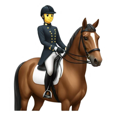 Horse dressage sticker