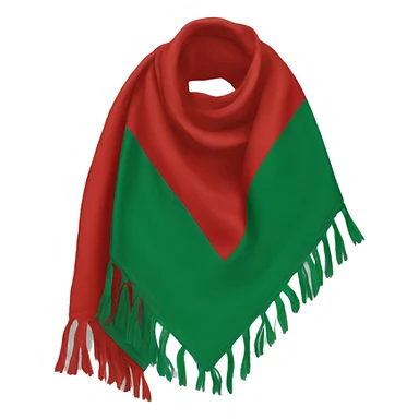 Red and green Scout scarf sticker