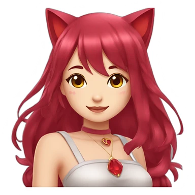ruby Neko girl sticker