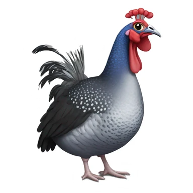 3 guinea fowl sticker