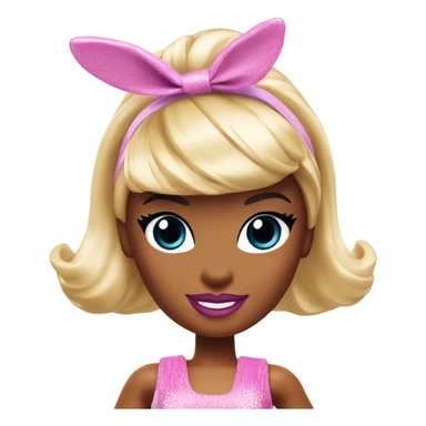 Blonde Go-go dancer Enid Sinclair Barbie,  with bunny ears  sticker