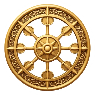 the wheel of time logo sticker