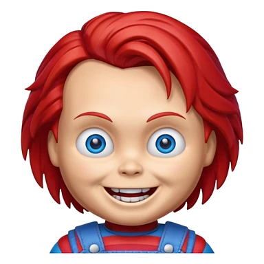 Un emojin de chuky sticker
