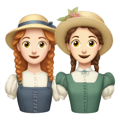 Diana barry and anne of green gables sticker