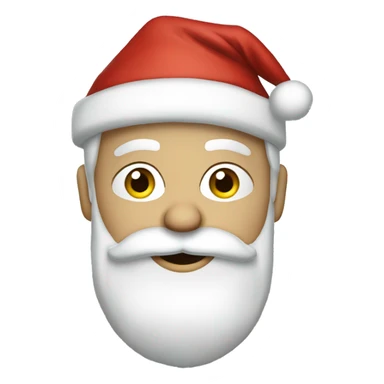 Caucasian Santa in pajamas  sticker