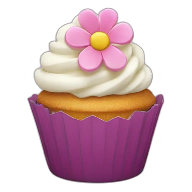 blossom cupcake sticker