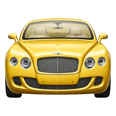 Yellow Bentley sticker