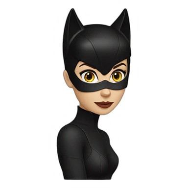 Brunette catwoman sticker