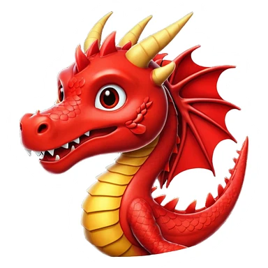 red dragon 4k sticker