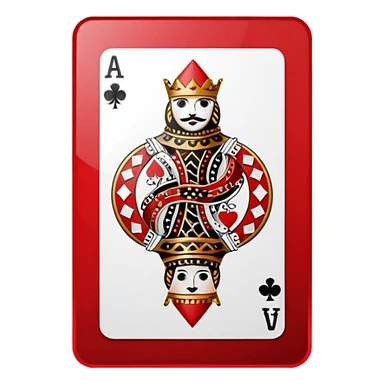 poker Jack Card single card  sticker