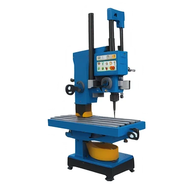 Blue Mortising machine sticker