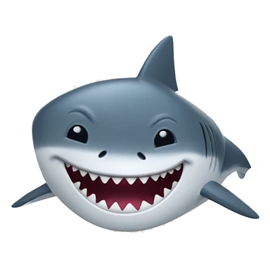 Shark laughed sticker