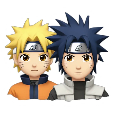 Sasuke and Naruto sticker