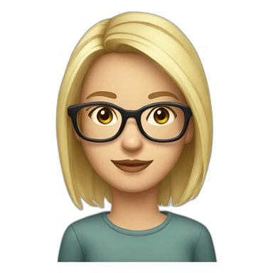 darya skrobko in glasses sticker