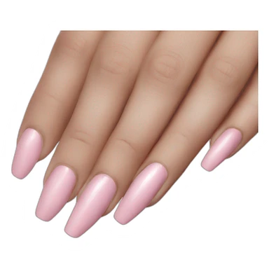 Light pink nails sticker