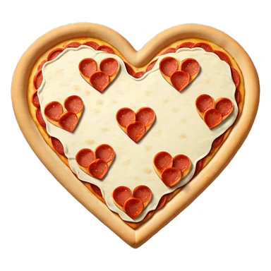 Heart shaped pizza  sticker