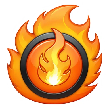 cyberpunk fire sticker