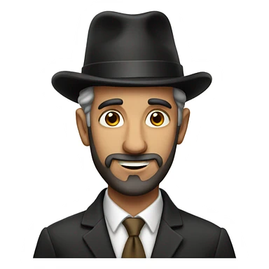 a jewish man sticker