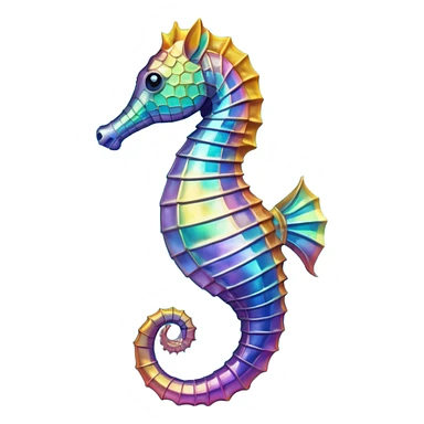 Sea horse sticker