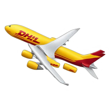 DHL airplane sticker