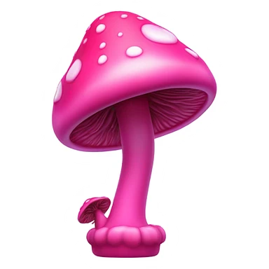 Pink mushroom bong sticker