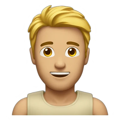 Man with arms above his head sticker