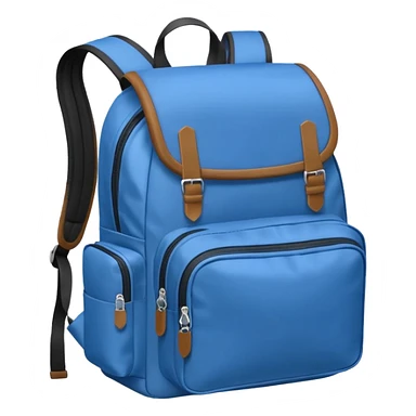blue small backpack sticker