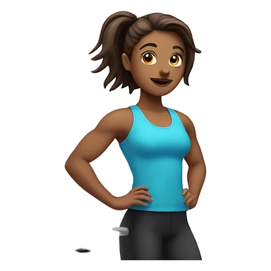 Cute gym girlie sticker