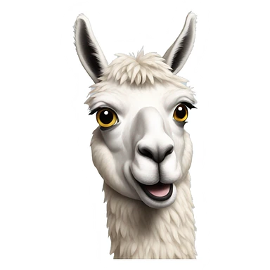 confused llama sticker