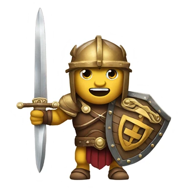 trojan with bruin through sword sticker