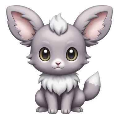 Minccino-Espurr-Fakémon-hybrid-creature (full body)  sticker