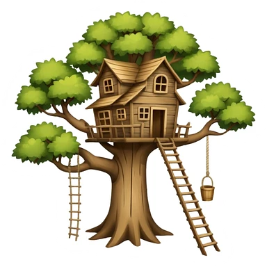 old tree house sticker