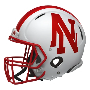 Nebraska corn huskers football helmet  sticker