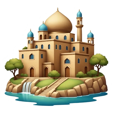 little city and small home, Iranian-style sticker