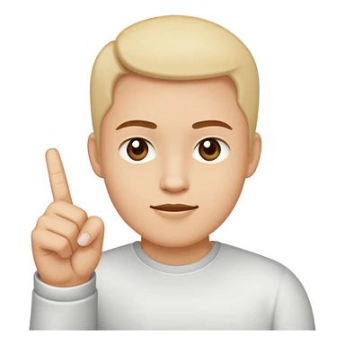 Thumb,index finger, and middle finger up sticker