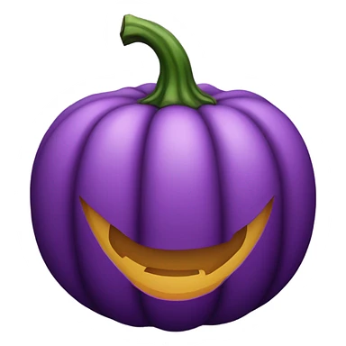 Purple pumpkin sticker