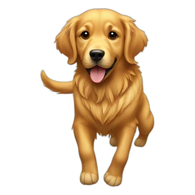 golden retriever basketballplayer sticker