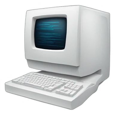 white modern computer sticker